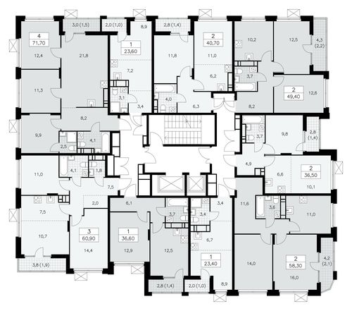 2-комнатная квартира, 36,5 м2, №876379, 