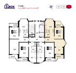 Планировка 2-комнатной квартиры, 63,1 м2