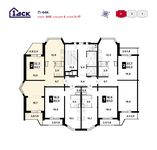 Планировка 2-комнатной квартиры, 63,3 м2