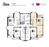 Планировка 2-комнатной квартиры, 64,1 м2
