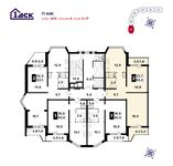 Планировка 2-комнатной квартиры, 64 м2