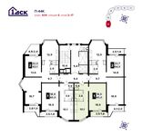 Планировка 1-комнатной квартиры, 40 м2