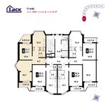 Планировка 2-комнатной квартиры, 63,1 м2