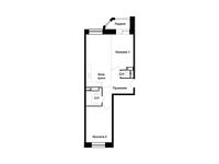 Планировка 2-комнатной квартиры, 59,2 м2