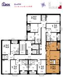 Планировка 2-комнатной квартиры, 58 м2
