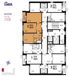 Планировка 2-комнатной квартиры, 60,9 м2