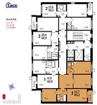 Планировка 3-комнатной квартиры, 80,3 м2