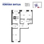 Планировка 3-комнатной квартиры, 70 м2