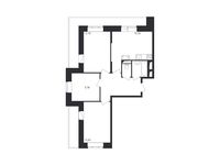 Планировка 3-комнатной квартиры, 77,3 м2