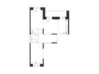 Планировка 3-комнатной квартиры, 68,85 м2