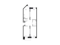 Планировка 3-комнатной квартиры, 80,1 м2