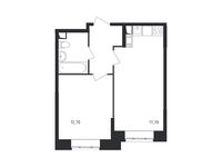 Планировка 1-комнатной квартиры, 39,4 м2
