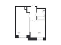 Планировка 1-комнатной квартиры, 39,7 м2