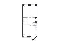Планировка 3-комнатной квартиры, 78,6 м2