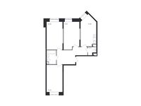 Планировка 3-комнатной квартиры, 81,9 м2
