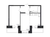 Планировка 2-комнатной квартиры, 54,3 м2