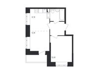 Планировка 3-комнатной квартиры, 64,6 м2