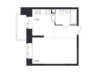 Планировка 1-комнатной квартиры, 31,4 м2