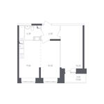 Планировка 2-комнатной квартиры, 47,2 м2