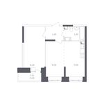 Планировка 2-комнатной квартиры, 47,3 м2