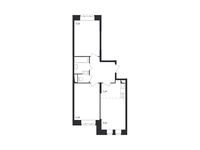 Планировка 2-комнатной квартиры, 57,8 м2