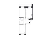 Планировка 2-комнатной квартиры, 56,15 м2