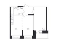 Планировка 2-комнатной квартиры, 47,2 м2