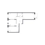 Планировка 3-комнатной квартиры, 72,99 м2