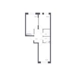Планировка 2-комнатной квартиры, 50,8 м2