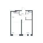 Планировка 2-комнатной квартиры, 36,6 м2