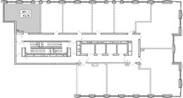 Планировка 1-комнатной квартиры, 43 м2