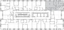 Планировка 3-комнатной квартиры, 77 м2