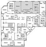 Планировка 3-комнатной квартиры, 101,62 м2