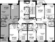 Планировка 3-комнатной квартиры, 63,88 м2