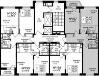 Планировка 3-комнатной квартиры, 67,61 м2
