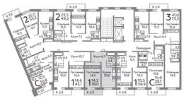 Планировка 1-комнатной квартиры, 39,3 м2