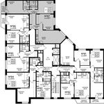 Планировка 3-комнатной квартиры, 91,59 м2