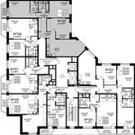 Планировка 3-комнатной квартиры, 91,07 м2