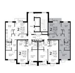 Планировка 2-комнатной квартиры, 60,28 м2