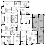 Планировка 2-комнатной квартиры, 64,7 м2