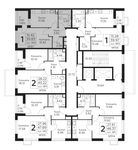 Планировка 1-комнатной квартиры, 39,83 м2