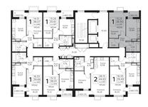 Планировка 1-комнатной квартиры, 38,9 м2