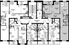 Планировка 3-комнатной квартиры, 62,6 м2