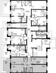 Планировка 3-комнатной квартиры, 74,4 м2