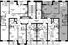 Планировка 3-комнатной квартиры, 62,6 м2