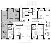 Планировка 3-комнатной квартиры, 80,9 м2