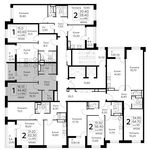 Планировка 1-комнатной квартиры, 43,6 м2