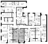 Планировка 1-комнатной квартиры, 39,3 м2