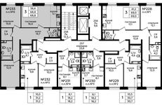 Планировка 3-комнатной квартиры, 68,8 м2