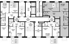 Планировка 3-комнатной квартиры, 72,1 м2